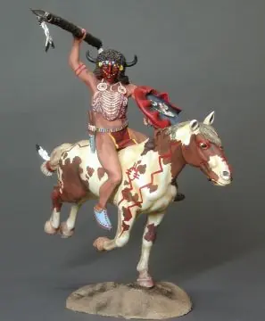 Meilleur Prix M-Model 32090 Indian Warrior Mounted