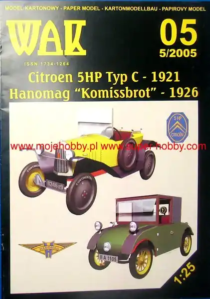 WAK 05-2005 Citroen 5HP Typ C 1921 and Hanomag Homissbrot 1926 Dernière Chance