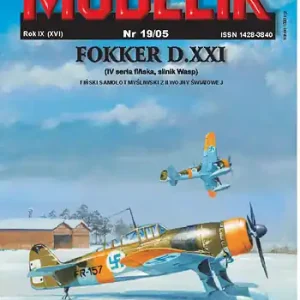 Modelik 19_05 Finnish fighter FOKKER D.XXI (IV finnish series, Wasp engine ) Promotion