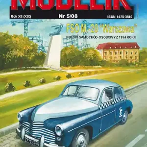 Quantité Limitée Modelik 05_08 FSO M.-20 WARSZAWA POLSKI SAMOCHÓD OSOBOWY Z 1954 ROKU