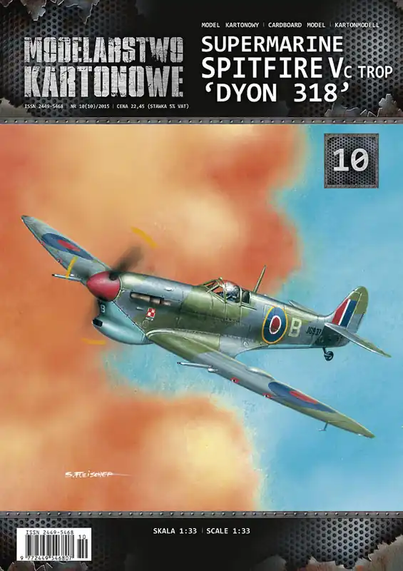 Meilleur Prix Modelarstwo kartonowe 010 SPITFIRE Mk.Vc trop ‘Dyon 318‘