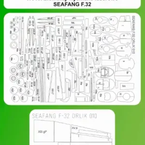 Nouvelle Collection Orlik 010w Wręgi wycinane laserowo do modelu Seafang F.32