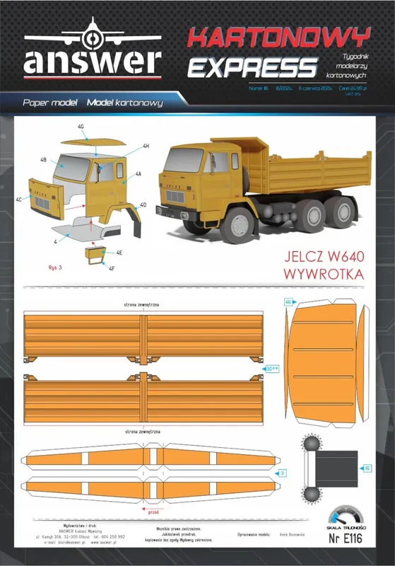 Populaire Answer KE-E116 Jelcz W640 Tipper