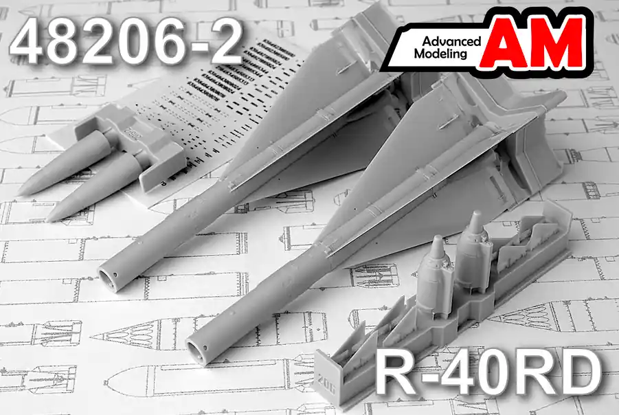 Offre Exclusive Advanced Modeling AMC48206-2 R-40RD Long range Air to Air missile set