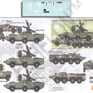 Echelon Fine Details D356218 Ukrainian AFVs Ukraine-Russia Crisis Pt 7 9K33M3, BRDM-2 and BTR-80 Vente Directe