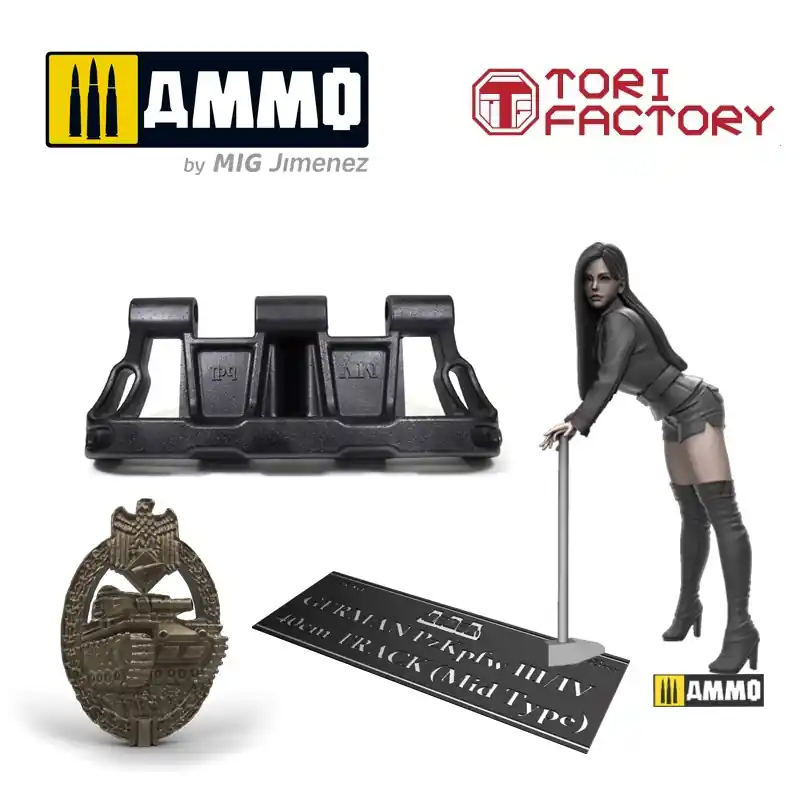 Tori Factory L1001 German Pz.kpfw. III/IV 40cm Track (Mid Type) Limited Edition Meilleure Vente