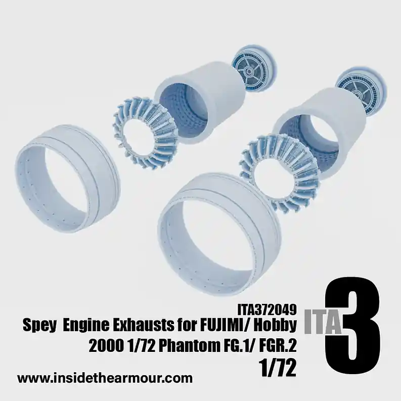 NEW! Inside the Armour ITA372049 McDonnell Douglas Phantom FG.1 / FGR.2 - Spey Engine Exhausts (for Fujimi and Hobby 2000 Kits) Meilleur Choix