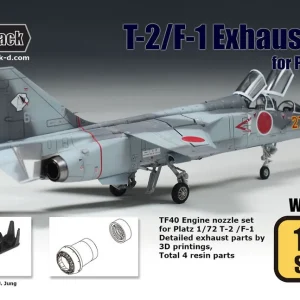 NEW! Wolfpack Design WP72104 Mitsubishi T-2 / F-1 - Exhaust Set (for Platz Kits / 3D-Printed) Nouveauté