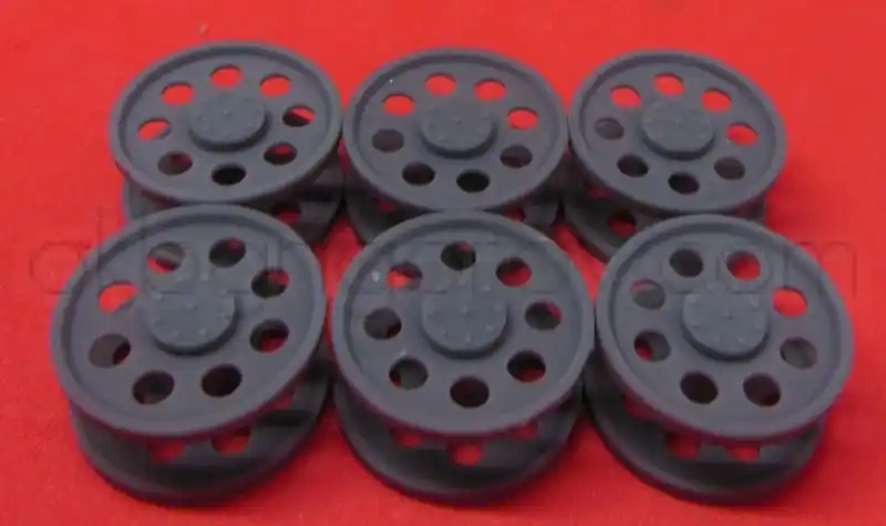 NEW! OKB Grigorov S35075 Hetzer - Idler Wheel Type 5 (6 pcs / 3D-Printed) Authentique