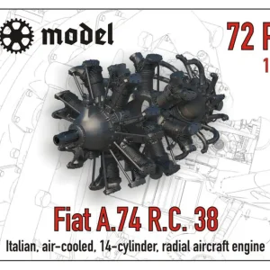 NEW! FPW Model 72P823 Fiat A. 74 R.C. 38 Réduction
