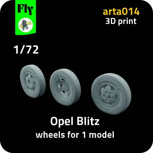 Vente Directe NEW! FLY ARTA014 Opel Blitz - Wheels (3D-Printed)