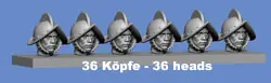Satisfait Ou Remboursé NEW! Germania-Figuren 72-5604a Renaissance - Interchangeable Head With Morion Helmet