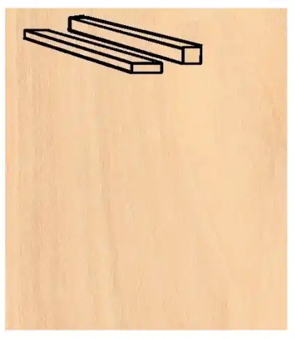 NEW! Artesania Latina 91115 Birch Strips 1 x 5 x 600 mm (20 pcs) Seulement Aujourd'hui