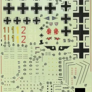 Quantité Limitée Almark A4803 Messerschmitt Bf-109 E Decals (5 schemes)
