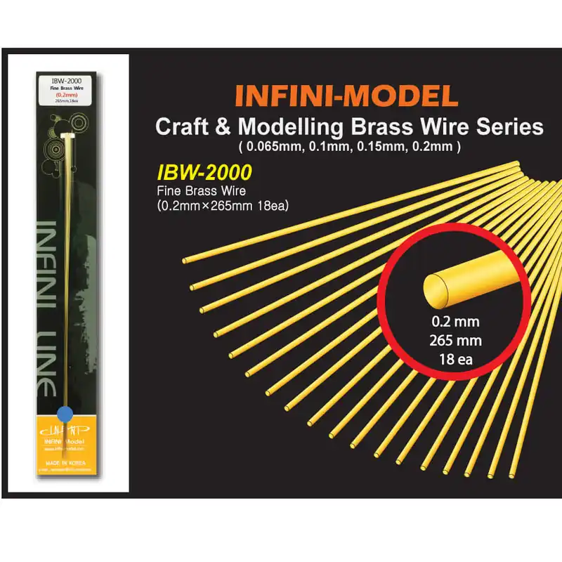 Livraison Express Infinimodel IBW2000 Fine Brass Wire (0.2 mm)
