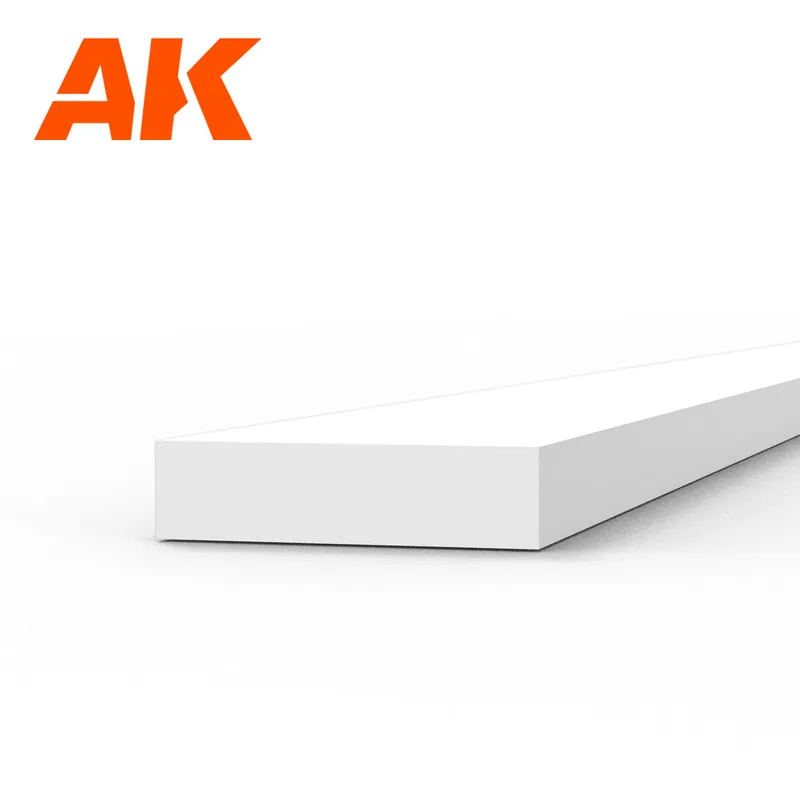 AK-Interactive 6522 Strips 1.00 x 4.00 x 350mm - STYRENE STRIP – (1 UNITS) Nouveauté