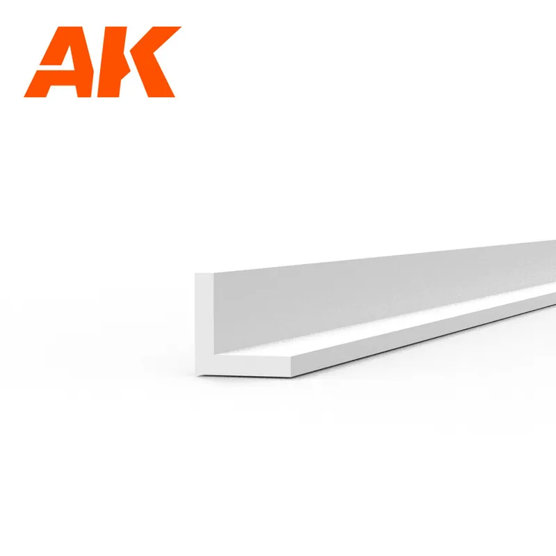 AK-Interactive 6559 Angle 1.50 x 1.50 x 350mm - STYRENE ANGLE – (1 UNITS) Remise