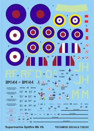 Techmod 72033 Supermarine Spitfire Mk VB Acheter Direct