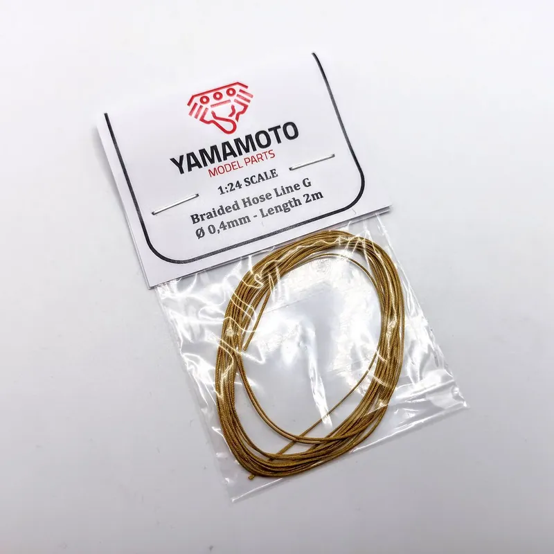 Meilleur Choix Yamamoto Model Parts TUN76 Braided Hose Line Gold 0,4mm 2m