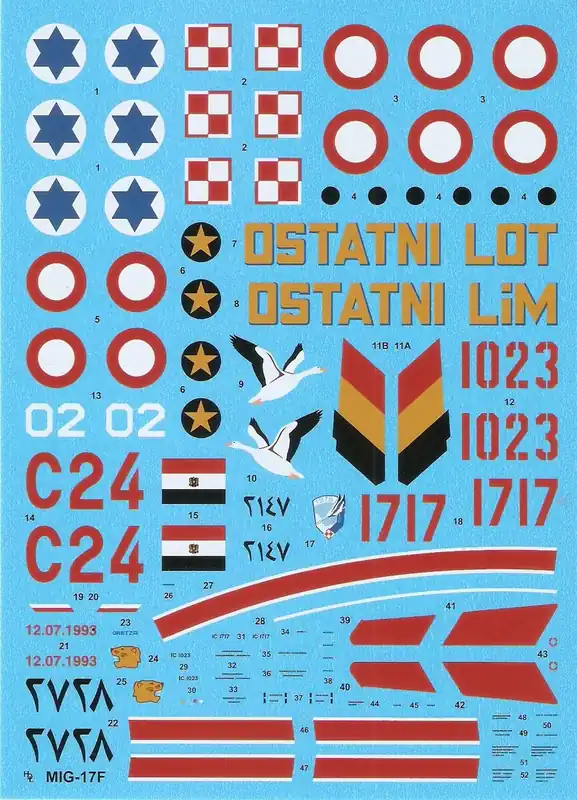 Commander Maintenant Hi-Decal Line 48005 MiG-17F/ Lim-5 Fresco C