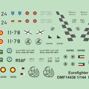Mark I Decals DMF14436 Eurofighter Two-Seater Decals Set Promotion Saisonnière