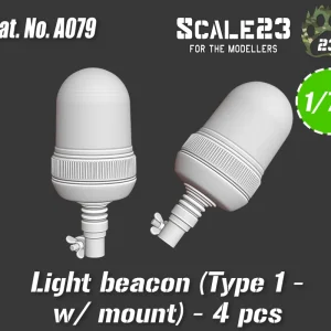 Scale23 72-A079 Kogut ostrzegawczy (Typ 1 - z mocowaniem) - 4 szt Retour Gratuit