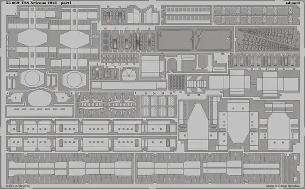 Livraison Express Eduard 53069 USS Arizona 1941 1/350 HOBBY BOSS