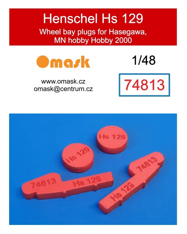 Prix Promo Omask 74813 Henschel Hs 129 Wheel Bay Plugs (for Hasegawa / MN Hobby / Hobby 2000 / Revell kits)