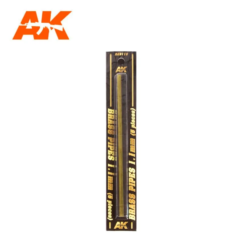 Acheter Direct AK-Interactive 9110 BRASS PIPES 1,1mm, 5 units
