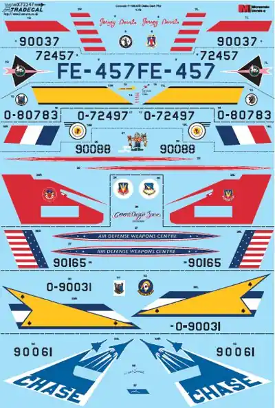 Achat Immédiat Xtradecal 72247 Convair F-106 A/B Delta Dart Part 2 (8 schemes)