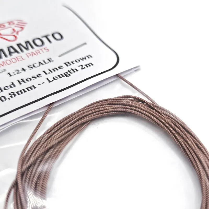 Yamamoto Model Parts TUN93 Braided Hose Line Brown 0,8mm 2m Acheter Direct
