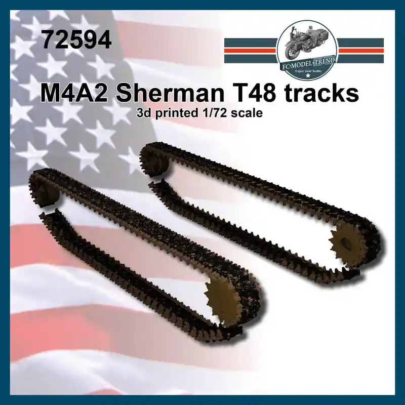 FC ModelTrend 72594 M4A2 Sherman T48 Tracks Soldes