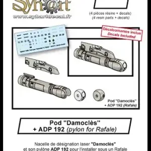 Bon Plan Syhart Decal AD010-48 1x Pod ‘Damocles‘, 1x Pylon ADP 192 (Decals Included)