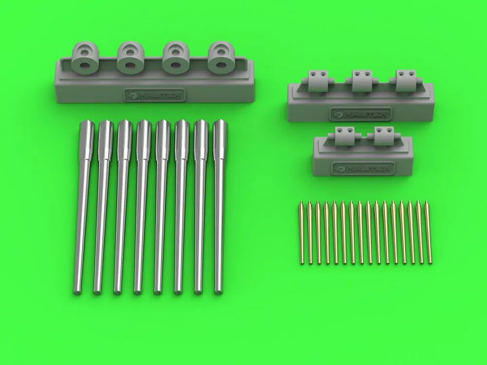 Certifié Master SM-350-101 Dunkerque/Strasbourg armament - 330mm(8pcs), 130mm(16pcs) barrels with resin mounts (for Hobby Boss kit)