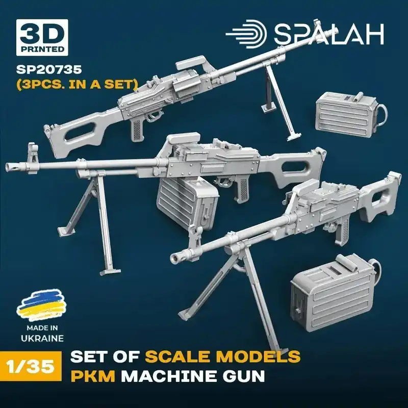 Livraison Express Spalah 20735 PKM Machine Gun (3pcs)