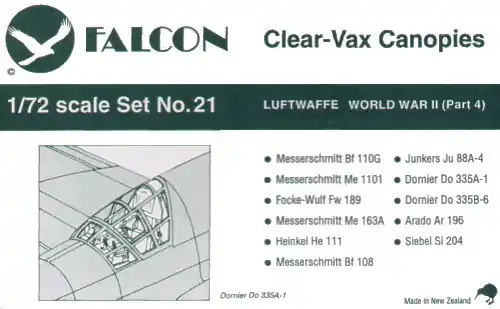 Falcon Model V2172 Luftwaffe WWII Part 4 Offre Spéciale