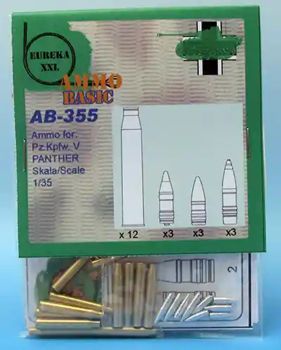 Expédié Aujourd'hui Eureka XXL AB-355 Ammo for Pz.Kpfw. V, PANTHER