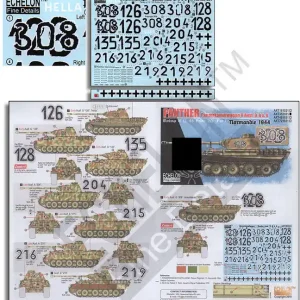 Meilleur Choix Echelon Fine Details AXT351031 12. SS-Pz.Div. Panthers Pt 1 Normandie 1944