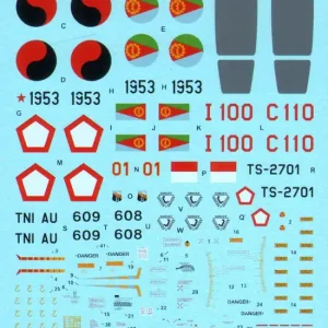 Populaire Hi-Decal Line 72050 Su-27 S/SK/UB Flanker B/C
