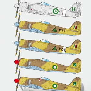 Dernier Modèle Wolfpack Design WD48021 Hawker Sea Fury Part 2 - Sea Fury in Middle East (for Airfix Kits)