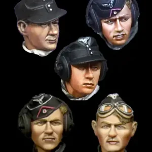 Seulement Aujourd'hui Alpine Miniatures H022 German Panzer Crew Head Set 2