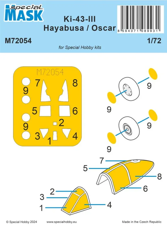 Special Hobby M72054 Ki-43-III Hayabusa / Oskar (For Special Hobby Kits) Retour Gratuit