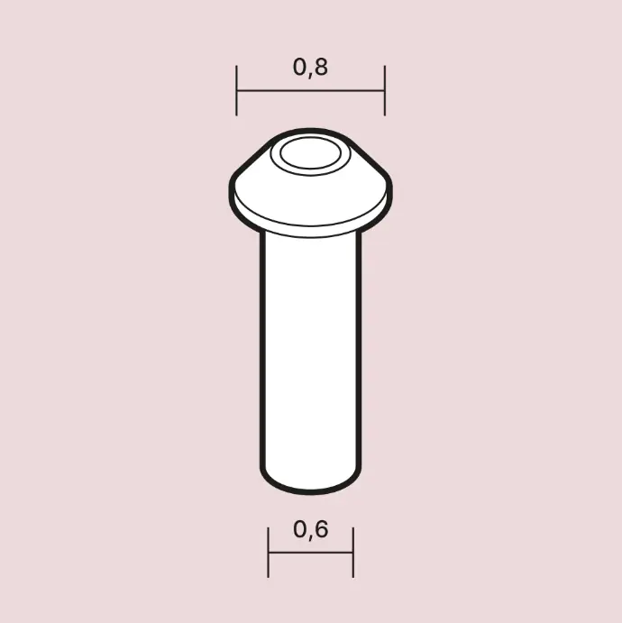 scalecars.online R062 Rivets 0,8mm (Cone Head) Nouveauté