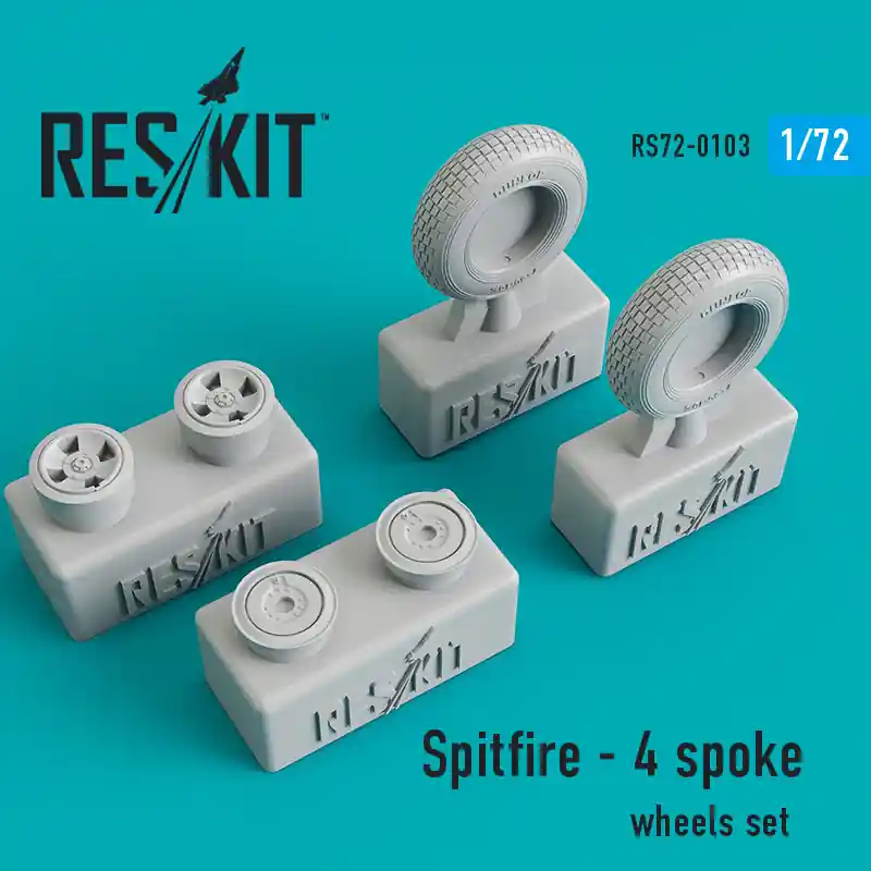 DISCONTINUED RES/KIT 72-0103 Spitfire - 4 spoke wheels set Commande En Gros
