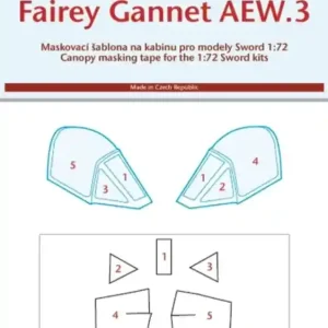 Commander Vite Peewit 72074 Canopy mask for Gannet Sword