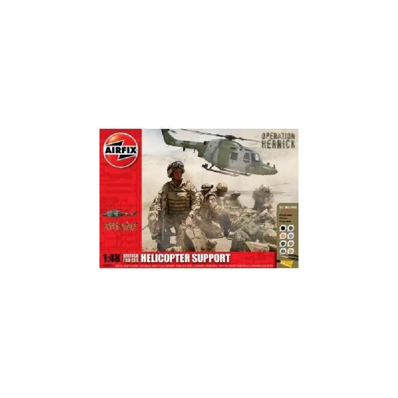 Maquette Airfix 1/48e COFFRET MAQUETTE - BRITISH FORCES HELICOPTERE SUPPORT Expédié Aujourd'hui