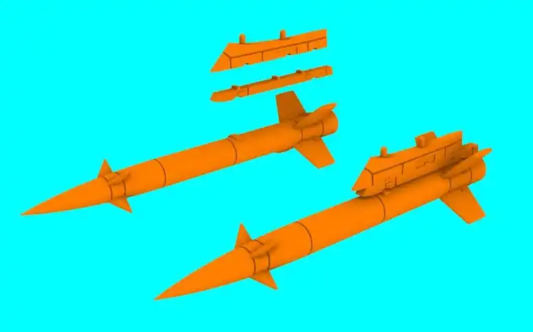 Achetez Aujourd'hui LF Models 3D4809 MP-1000 Pescador Anti-Ship Missile Incl. Launch Pod (2pcs)