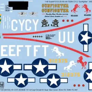 Kits World 148090 North American P-51 B/D (‘BONNIE ‘B‘ II / ‘Gunfighter‘) Bon Plan