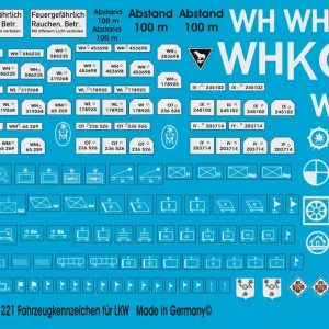 Peddinghaus-Decals 1221 Number Plates For Transport Trucks And Tactical Markings Prix Cassé
