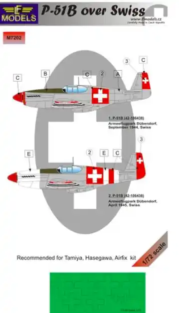 LF Models M7202 P-51B over Swiss Vente Directe